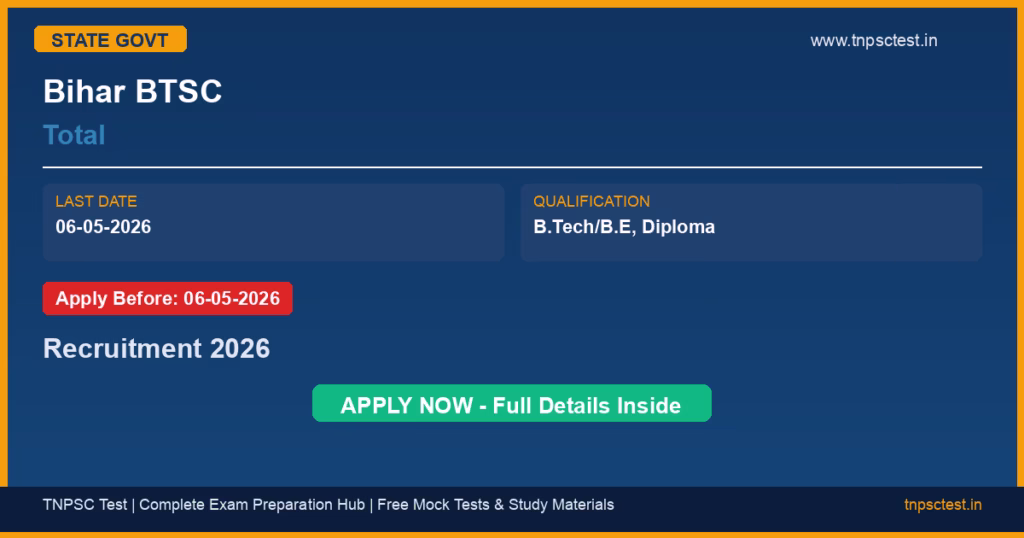 Bihar BTSC Total Recruitment 2026